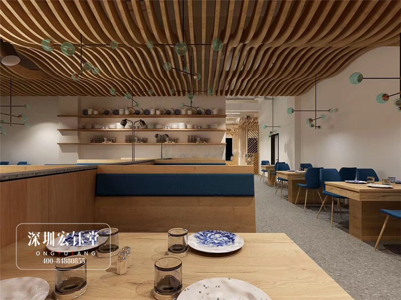 鄭州外婆印象餐廳裝修設計圖