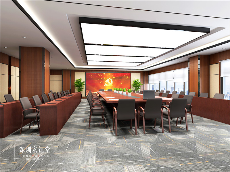 周口農(nóng)商銀行中型會議室裝修設(shè)計方案