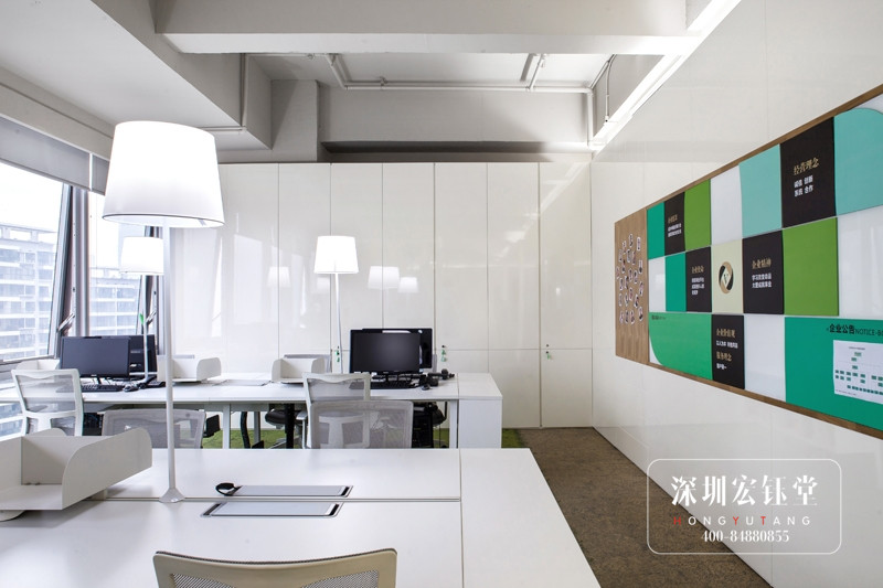 SIMAN皮具公司辦公室前臺裝修設計方案