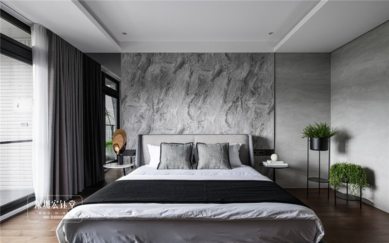 鄭州現(xiàn)代風(fēng)三層獨(dú)棟別墅臥室裝修設(shè)計(jì)方案