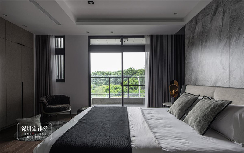 鄭州現(xiàn)代風(fēng)三層獨(dú)棟別墅臥室裝修設(shè)計(jì)實(shí)景圖