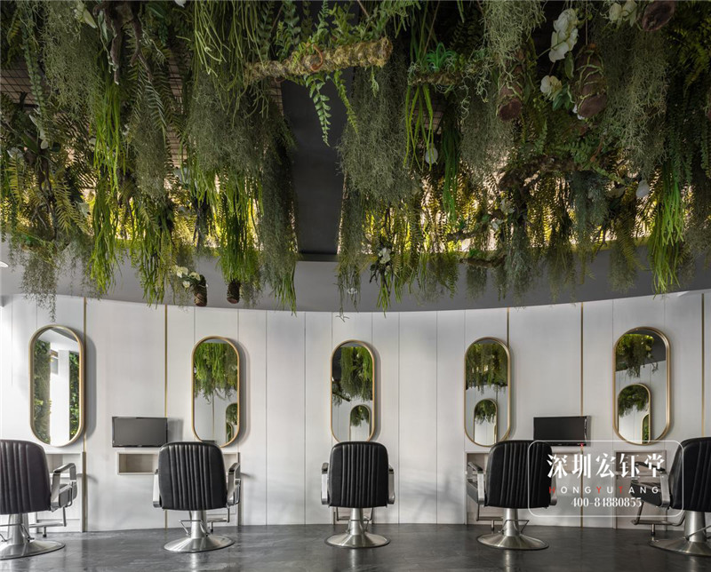 都市花園主題美發(fā)店裝修設(shè)計(jì)圖