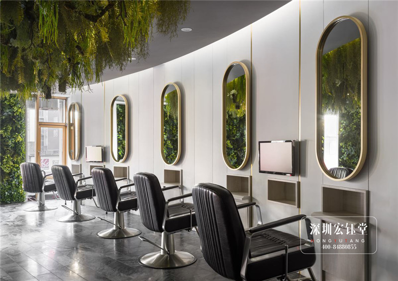 都市花園主題美發(fā)沙龍裝修設(shè)計(jì)圖