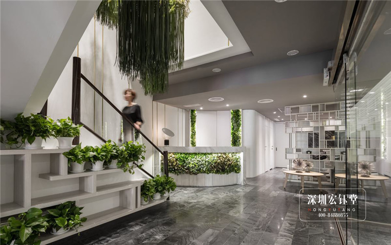 都市花園主題美發(fā)沙龍VIP區(qū)裝修設(shè)計(jì)圖