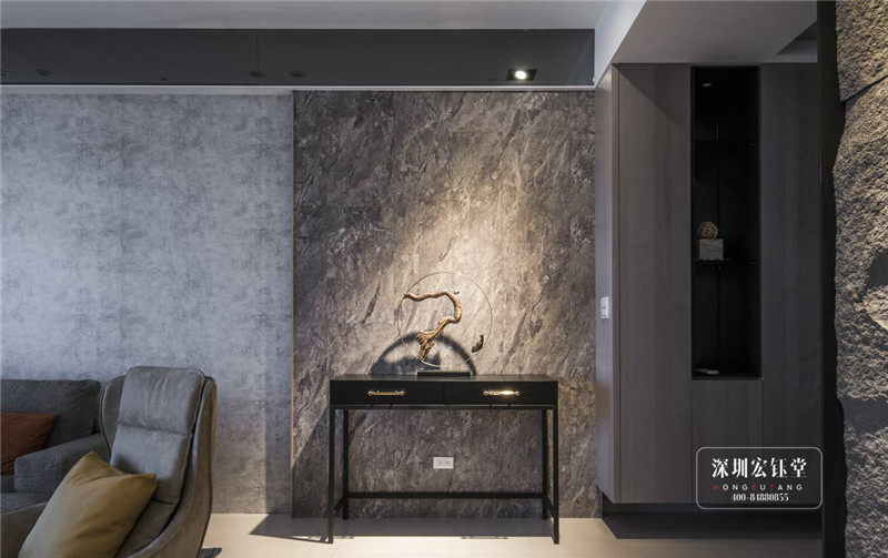 鄭州280平現(xiàn)代禪意萬(wàn)公館別墅玄關(guān)裝修設(shè)計(jì)圖