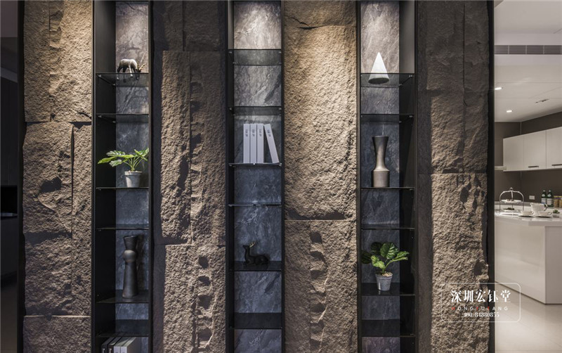 鄭州280平現(xiàn)代禪意萬(wàn)公館別墅玄關(guān)裝修設(shè)計(jì)方案