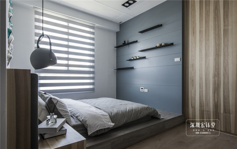 鄭州280平現(xiàn)代禪意萬(wàn)公館別墅次臥裝修設(shè)計(jì)方案