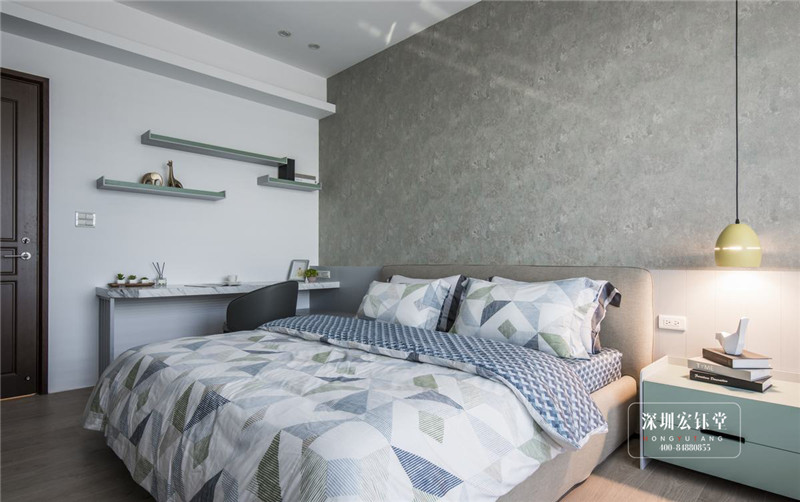 鄭州280平現(xiàn)代禪意萬(wàn)公館別墅客臥裝修設(shè)計(jì)圖