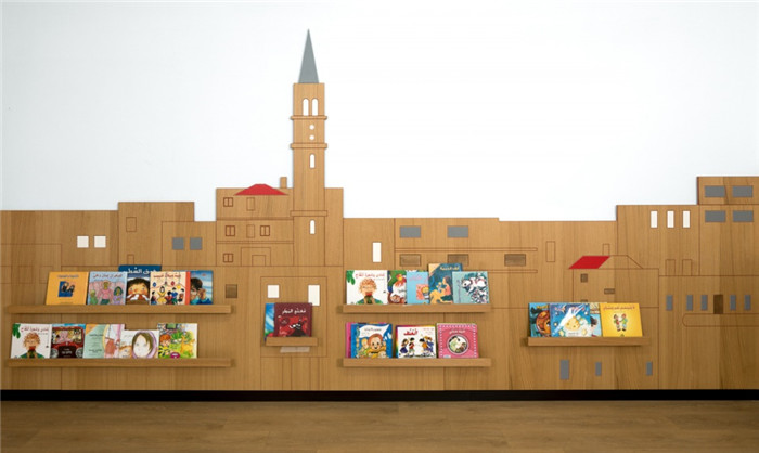 充滿想象力和創(chuàng)造力的創(chuàng)意以色列小學閱讀區(qū)裝修設(shè)計