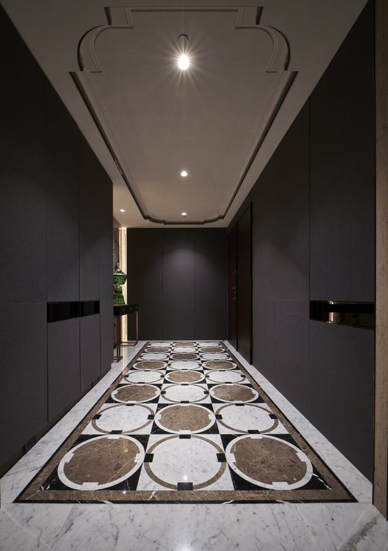 530平現(xiàn)代大氣的豪宅玄關(guān)設(shè)計(jì)方案