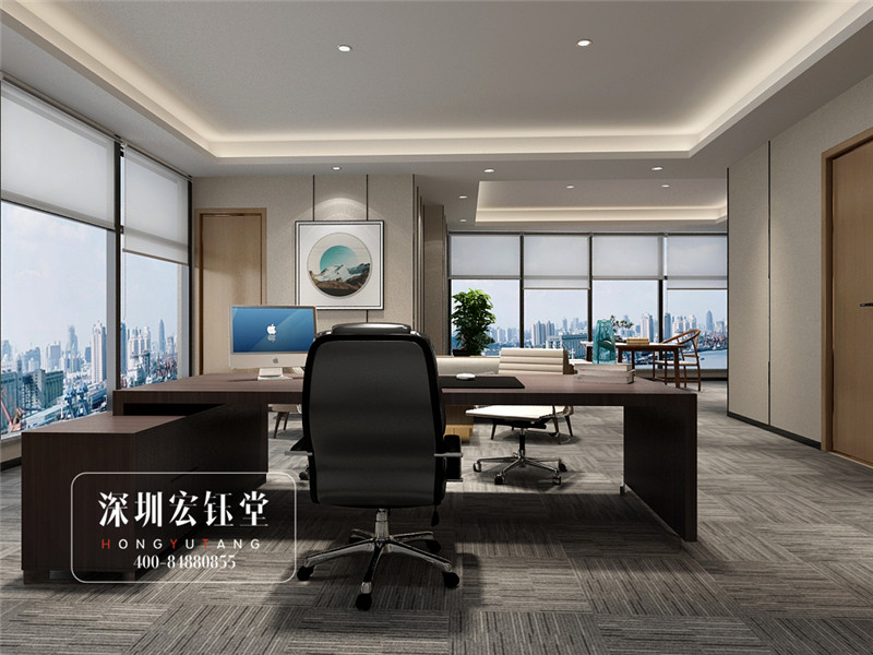 河南鷹豪科技公司新中式董事長(zhǎng)辦公室裝修設(shè)計(jì)圖 河南鷹豪科技公司新中式董事長(zhǎng)辦公室裝修設(shè)計(jì)圖