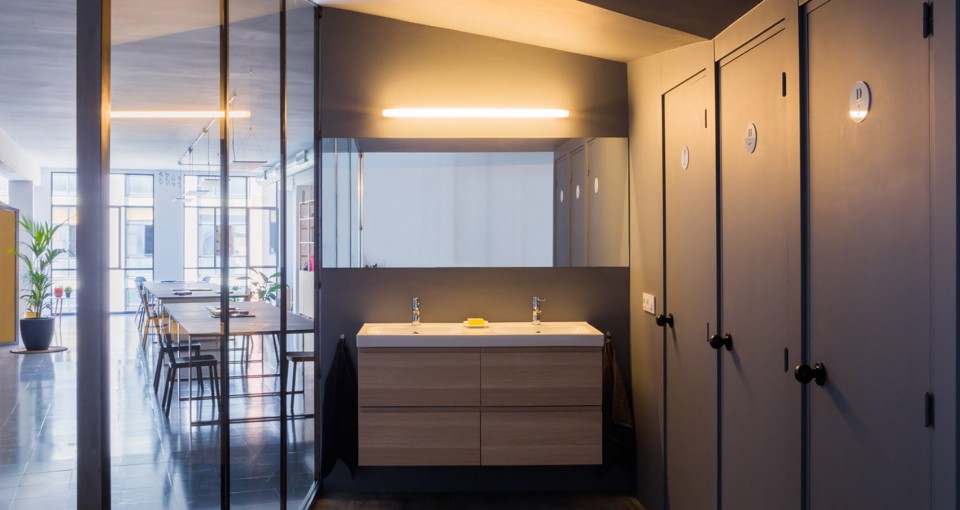 開(kāi)放空間辦公室洗手間裝修