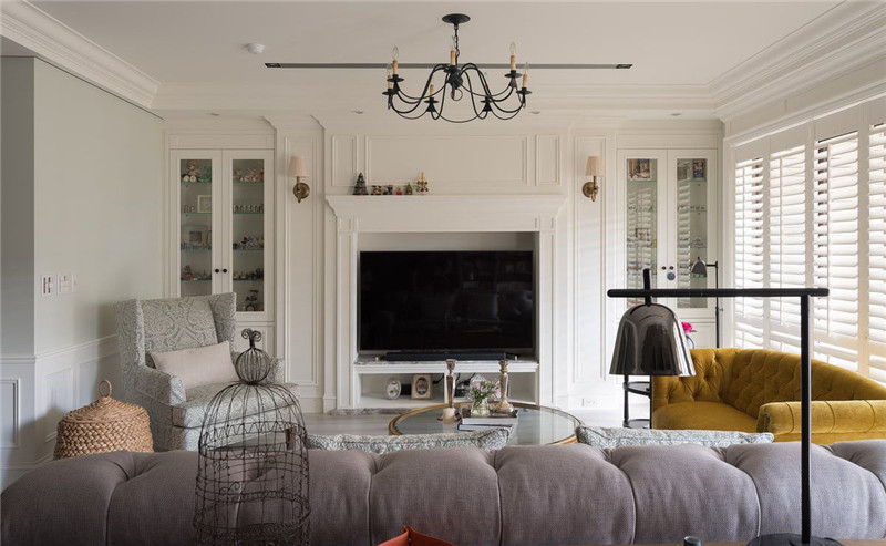 鄭州宏鈺堂專業(yè)別墅裝修公司-180平美式別墅大宅裝修實(shí)景圖