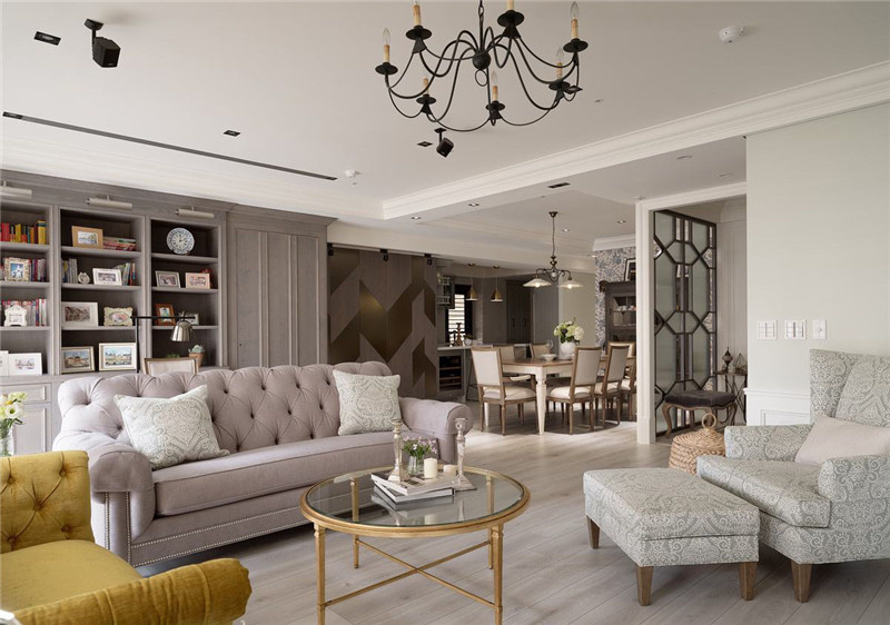 鄭州宏鈺堂專業(yè)別墅裝修公司-180平美式別墅大宅裝修實(shí)景圖