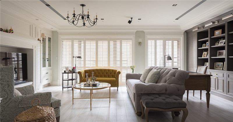 鄭州宏鈺堂專業(yè)別墅裝修公司-180平美式別墅大宅裝修實(shí)景圖