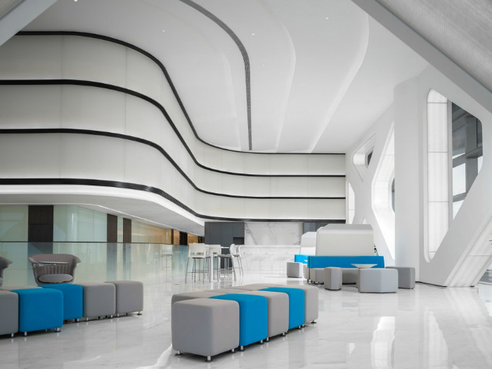 高科技辦公室展廳裝修設計圖 高科技辦公室展廳裝修設計圖