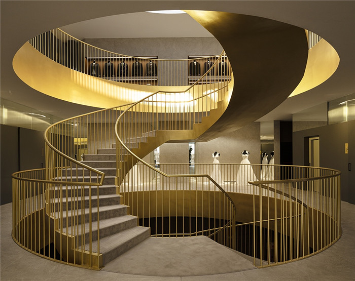 婚紗店旋轉樓梯裝修設計圖 婚紗店旋轉樓梯裝修設計圖