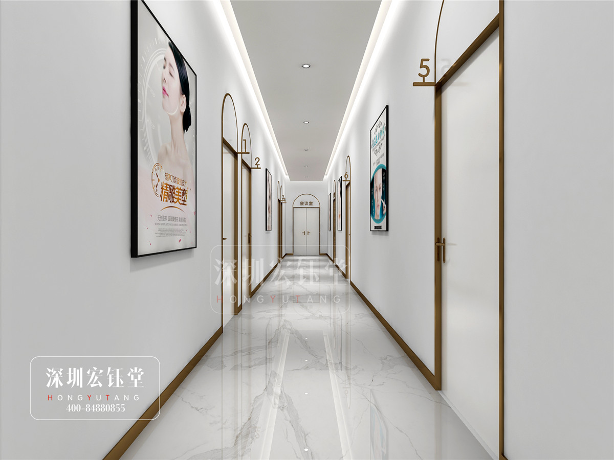 鄭州佑尓美醫(yī)療整形醫(yī)院走廊裝修設計效果圖-宏鈺堂作品 鄭州佑尓美醫(yī)療整形醫(yī)院走廊裝修設計效果圖-宏鈺堂作品