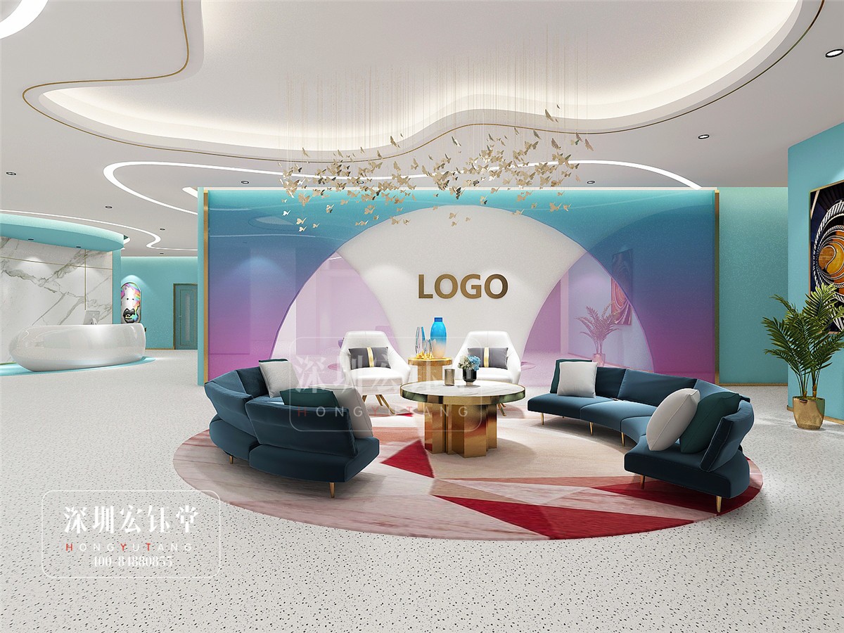 鄭州佑尓美醫(yī)療整形醫(yī)院二樓大廳裝修設計方案-宏鈺堂作品 鄭州佑尓美醫(yī)療整形醫(yī)院二樓大廳裝修設計方案-宏鈺堂作品