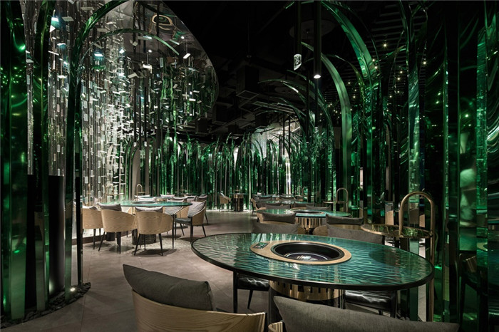 超有創(chuàng)意的奇幻椰林主題椰子雞火鍋店裝修實景圖 超有創(chuàng)意的奇幻椰林主題椰子雞火鍋店裝修實景圖