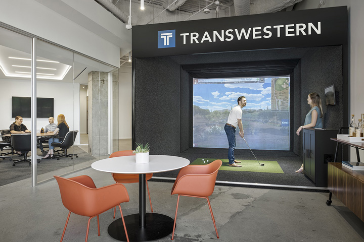 房地產(chǎn)中介經(jīng)紀公司開放式時尚辦公室裝修設計案例