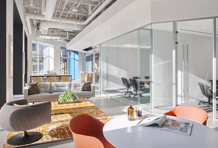 中介公司時尚辦公室裝修設計圖