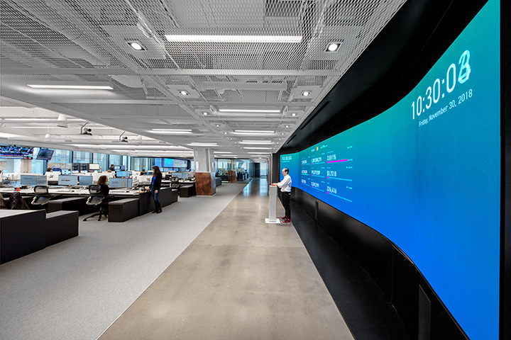 金融證券交易所IEX集團(tuán)總部辦公樓敞開辦公區(qū)裝修設(shè)計(jì)方案