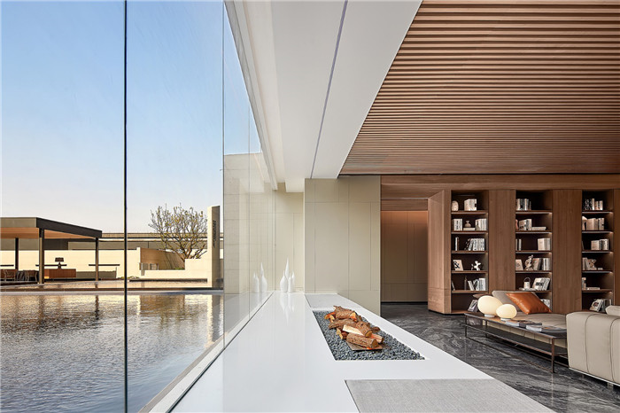 榮味-汀餐廳設(shè)計(jì)  現(xiàn)代雅致的高端餐飲會所休閑區(qū)裝修設(shè)計(jì)方案