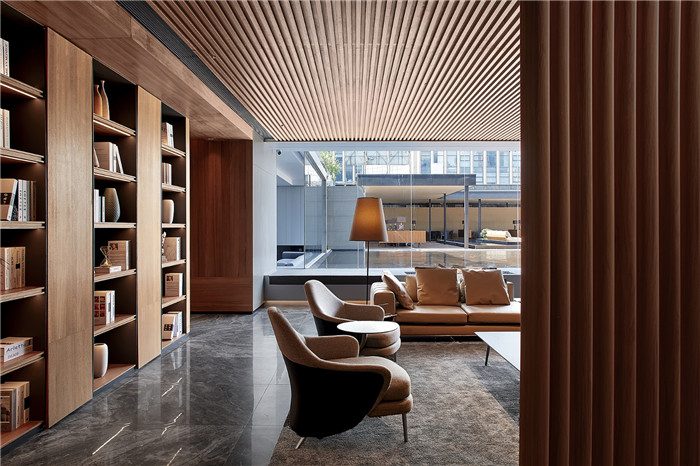 榮味-汀餐廳設(shè)計(jì)  現(xiàn)代雅致的高端餐飲會所休閑區(qū)裝修設(shè)計(jì)方案