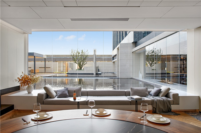 榮味-汀餐廳設(shè)計(jì)  現(xiàn)代雅致的高端餐飲會所包房裝修設(shè)計(jì)方案