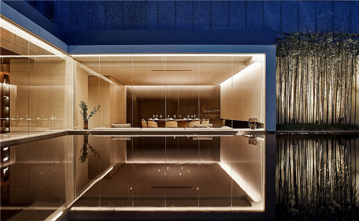 榮味-汀餐廳設(shè)計(jì)  現(xiàn)代雅致的高端餐飲會所裝修設(shè)計(jì)方案