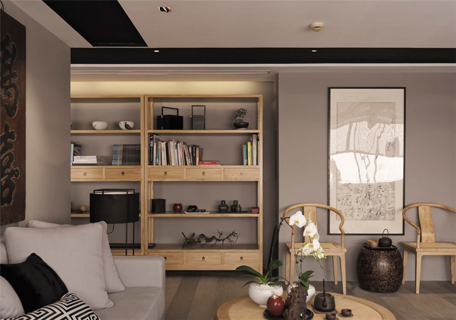 鄭州小型禪意新中式辦公室裝修實景圖 鄭州小型禪意新中式辦公室裝修實景圖