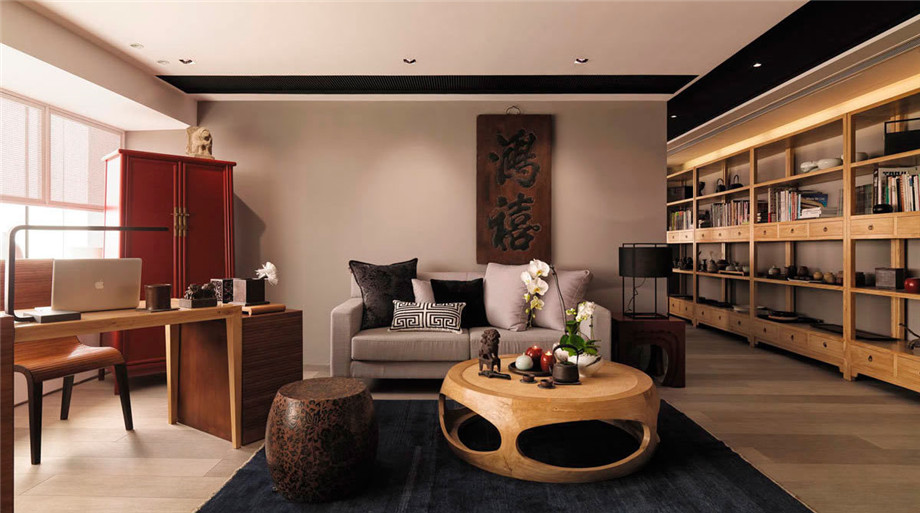 鄭州小型禪意新中式辦公室裝修設(shè)計實景圖 鄭州小型禪意新中式辦公室裝修設(shè)計實景圖