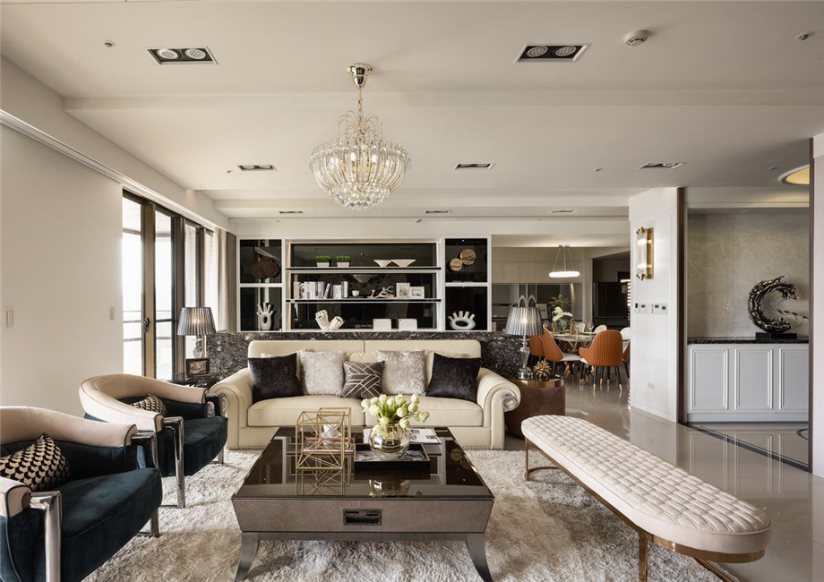 新鄭正商紅河谷雙拼別墅客廳會客區(qū)裝修設(shè)計方案實景圖 新鄭正商紅河谷雙拼別墅客廳會客區(qū)裝修設(shè)計方案實景圖