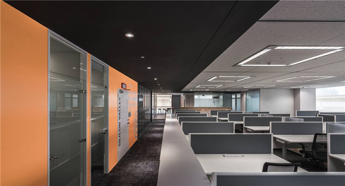 現(xiàn)代風(fēng)德國(guó)馬牌輪胎臺(tái)灣總部辦公室辦公區(qū)裝修設(shè)計(jì)方案