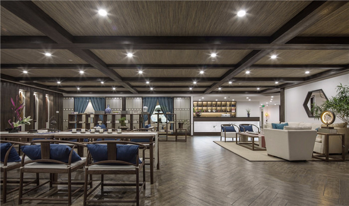 擇守書院新中式國學(xué)教育培訓(xùn)機構(gòu)茶藝區(qū)裝修設(shè)計實景圖