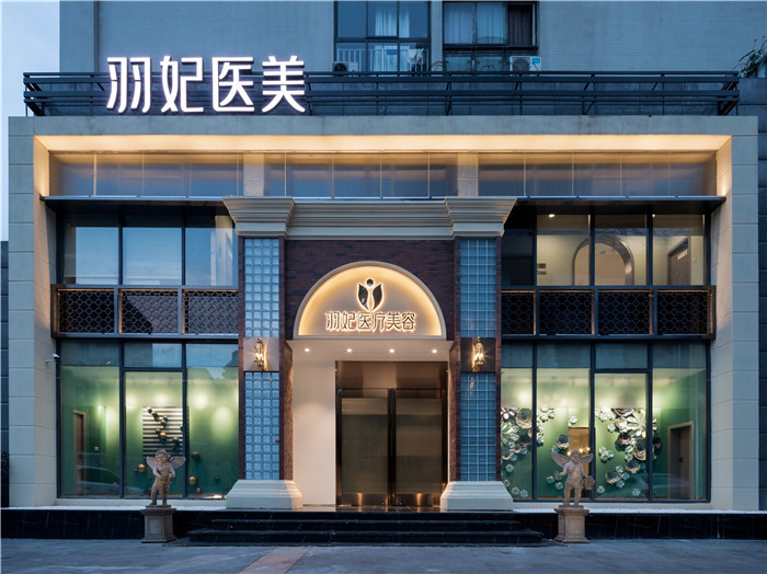 低調(diào)奢華風羽妃醫(yī)療美容醫(yī)院外觀裝修設計實景圖 低調(diào)奢華風羽妃醫(yī)療美容醫(yī)院外觀裝修設計實景圖