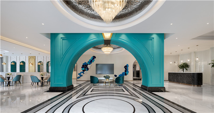 低調(diào)奢華風羽妃醫(yī)療美容醫(yī)院大廳接待區(qū)裝修設計實景圖 低調(diào)奢華風羽妃醫(yī)療美容醫(yī)院大廳接待區(qū)裝修設計實景圖