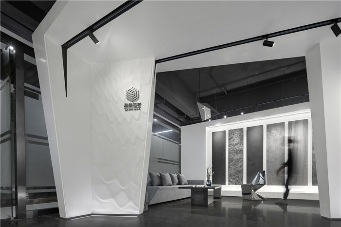 黑白灰構(gòu)造極簡藝術風駿美石材展廳洽談區(qū)裝修設計方案 黑白灰構(gòu)造極簡藝術風駿美石材展廳洽談區(qū)裝修設計方案