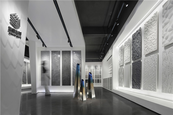 黑白灰構(gòu)造極簡藝術風駿美石材展廳展示區(qū)裝修設計方案 黑白灰構(gòu)造極簡藝術風駿美石材展廳展示區(qū)裝修設計方案