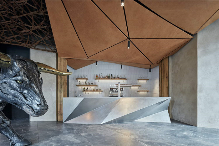 以原生態(tài)自然為主題的STK牛排餐廳吧臺裝修設計案例 以原生態(tài)自然為主題的STK牛排餐廳吧臺裝修設計案例