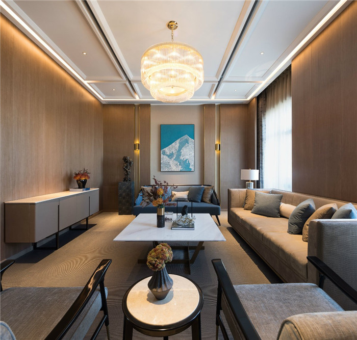 老港路新中式高端茶藝、餐飲商務(wù)餐廳裝修設(shè)計(jì)實(shí)景圖