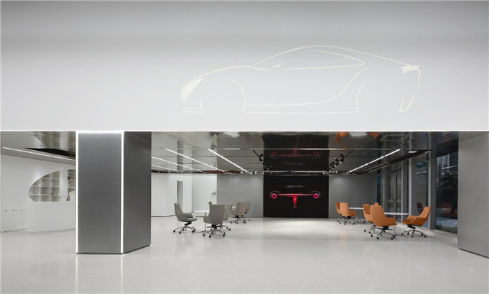 知名進(jìn)口汽車集團(tuán)總部辦公樓&展廳裝修設(shè)計(jì)案例