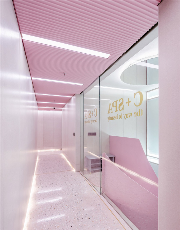 鄭州醫(yī)美裝修公司推薦C+SPA美容美體中心走廊裝修設計圖 鄭州醫(yī)美裝修公司推薦C+SPA美容美體中心走廊裝修設計圖