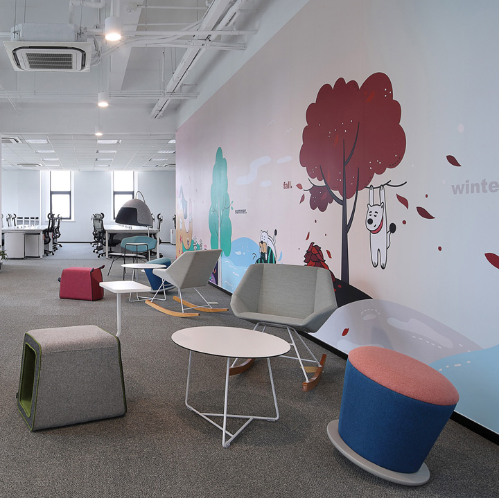 中國最大的在線理財教育機構(gòu)辦公樓裝修設計方案