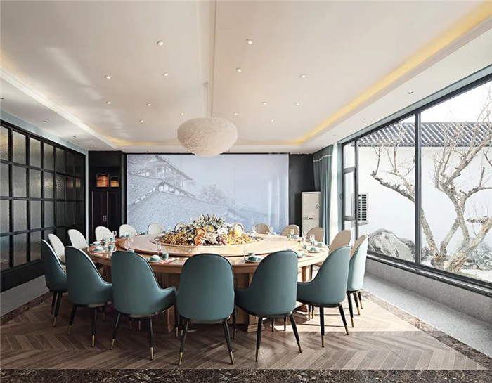 新中式現(xiàn)代混搭風(fēng)連鎖川菜餐廳包房裝修設(shè)計(jì)方案 新中式現(xiàn)代混搭風(fēng)連鎖川菜餐廳包房裝修設(shè)計(jì)方案