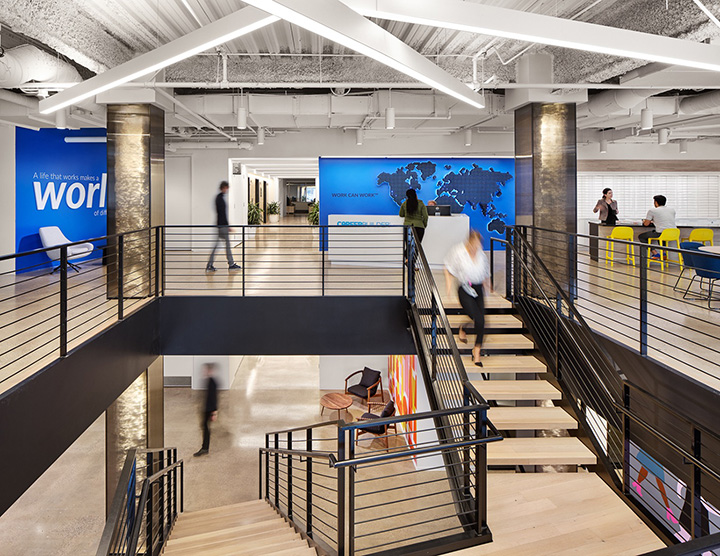 7000平在線招聘企業(yè)總部辦公樓樓梯裝修改造設計方案 7000平在線招聘企業(yè)總部辦公樓樓梯裝修改造設計方案