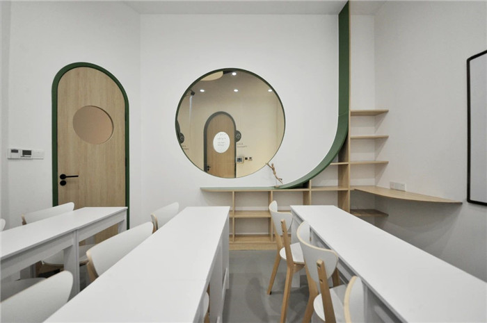 培訓(xùn)教室設(shè)計(jì)-以光之名  趣味十足的少兒英語培訓(xùn)機(jī)構(gòu)裝修效果圖