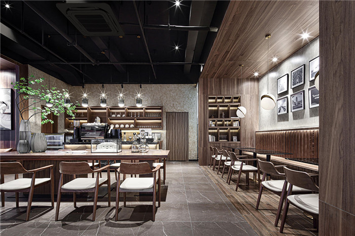 鄭州宏鈺堂分享高端商務(wù)中心咖啡廳裝修設(shè)計(jì)方案