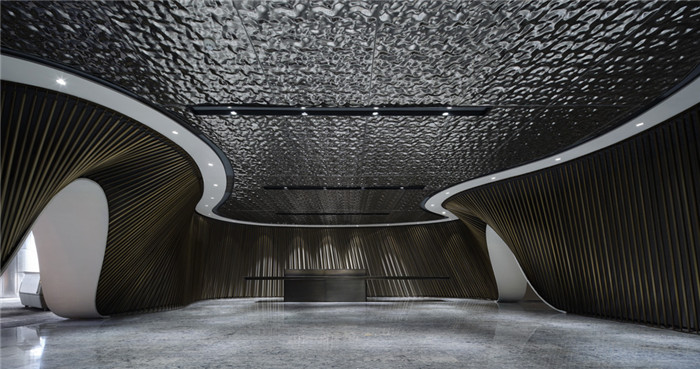 接待大廳裝修設(shè)計(jì)-綠地集團(tuán)上?？偛哭k公室裝修  引領(lǐng)智慧辦公設(shè)計(jì)風(fēng)尚